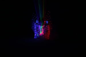 lightshow s lasery a světelnými efekty