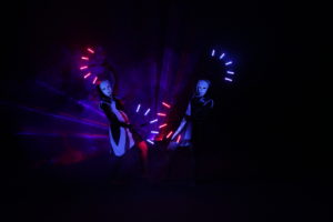 tanec se světlem - lightshow